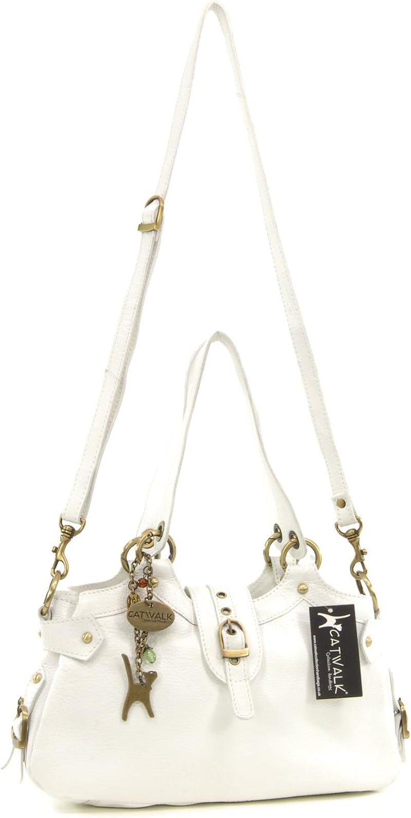 - Borsa a Mano Da Donna in Vera Pelle - Borsa a Spalla Media - Tracolla Removibile - Nicole