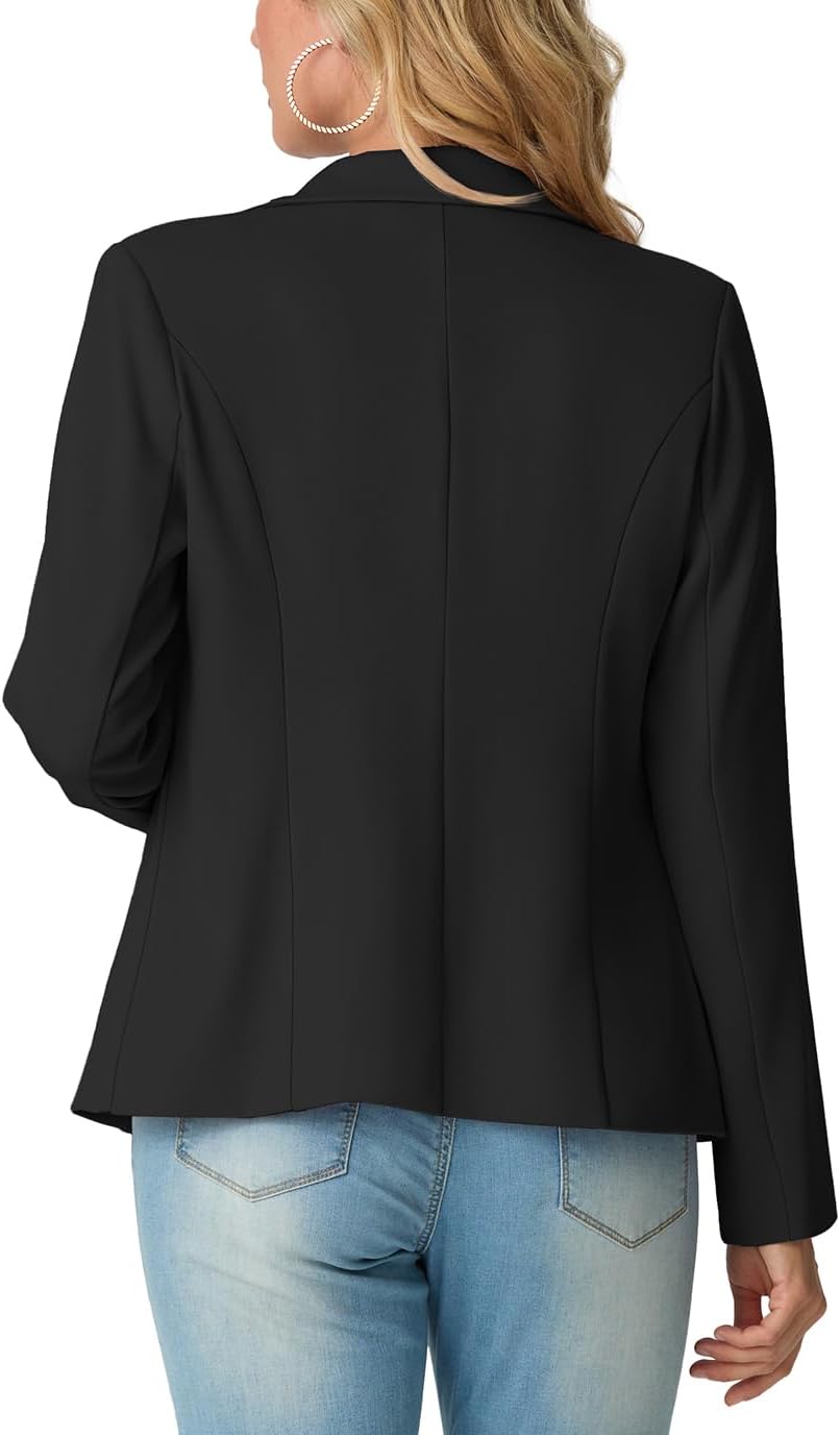 Womens Blazer Suit Long Sleeve Ladies Jackets Casual Elegant Work Office Blazers Work,Wedding with Buttons Pockets for Women UK 8-20