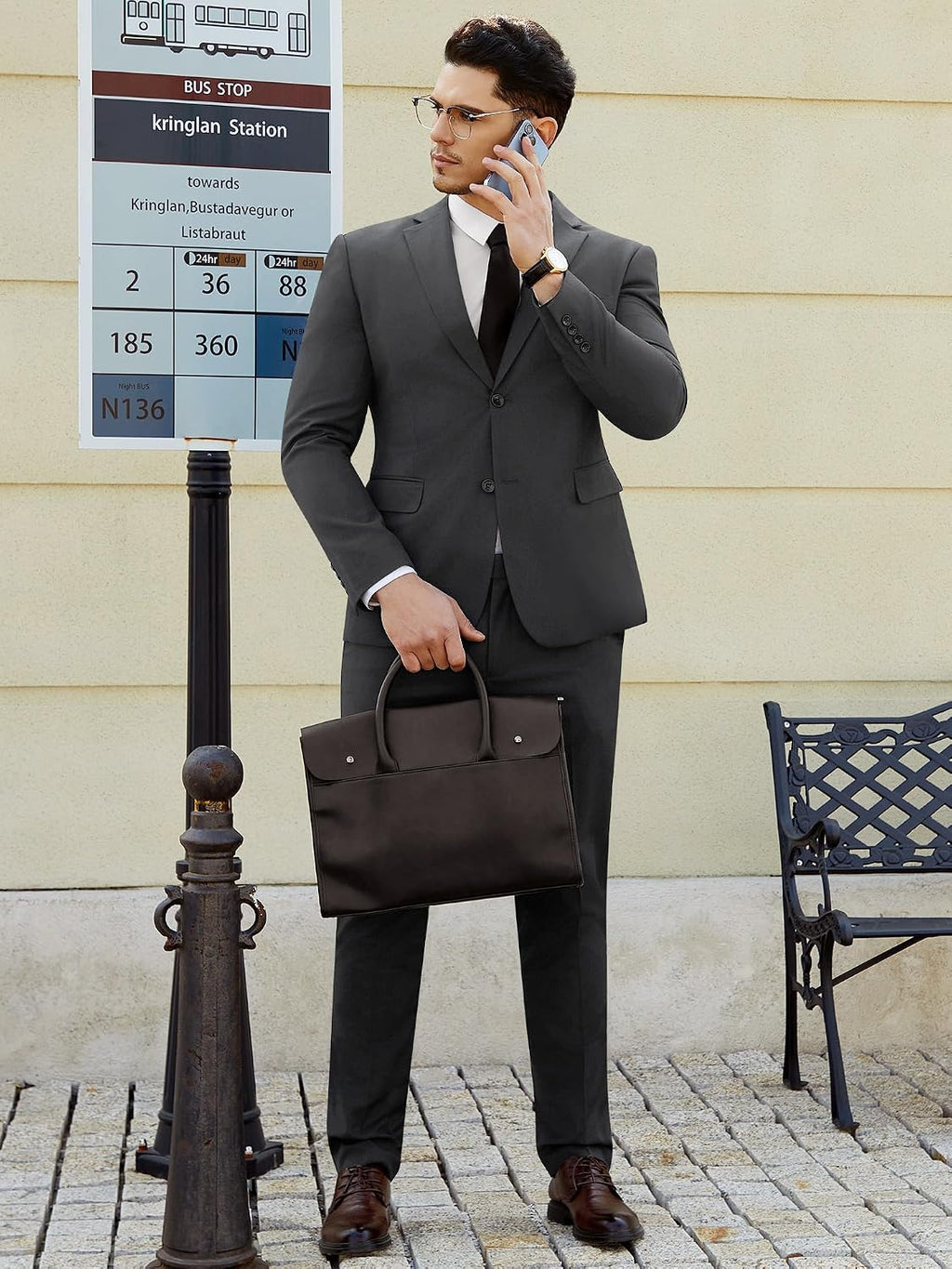Men'S Suits Slim Fit 2 Piece Two Button Blazer Wedding Prom Tuxedo Single Breasted Jacket Pants Set