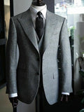 2022 Check Men'S Suits Lattice Slim Fit Business Wedding Groom Formal Tuxedo Blazer with Vest 2 Pieces